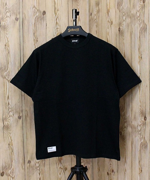 Schott(ショット)の「T-SHIRT OVAL LOGO(Tシャツ/カットソー・メンズ・ブラック/ホワイト/ネイビー・L/XL/XXL/M)」の4枚目の写真