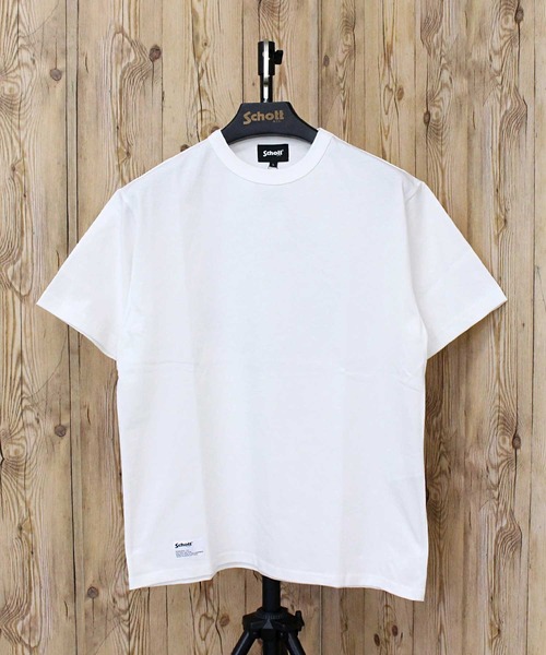 Schott(ショット)の「T-SHIRT OVAL LOGO(Tシャツ/カットソー・メンズ・ブラック/ホワイト/ネイビー・L/XL/XXL/M)」の11枚目の写真