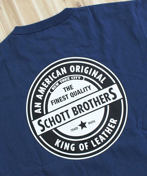 Schott(ショット)の「T-SHIRT OVAL LOGO(Tシャツ/カットソー・メンズ・ブラック/ホワイト/ネイビー・L/XL/XXL/M)」の16枚目の写真