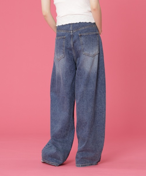 SIS(エスアイエス)の「SIS/エスアイエス/立体バルーンデニム(デニムパンツ・レディース・ブルー・LARGE/MEDIUM)」の5枚目の写真