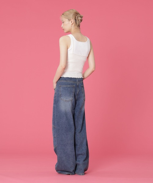 SIS(エスアイエス)の「SIS/エスアイエス/立体バルーンデニム(デニムパンツ・レディース・ブルー・LARGE/MEDIUM)」の8枚目の写真