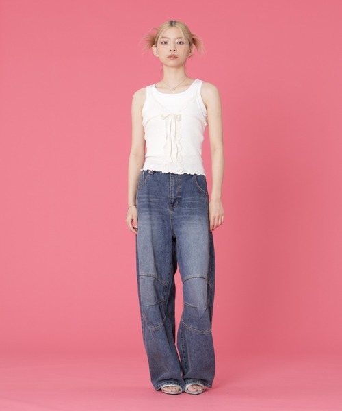 SIS(エスアイエス)の「SIS/エスアイエス/立体バルーンデニム(デニムパンツ・レディース・ブルー・LARGE/MEDIUM)」の10枚目の写真