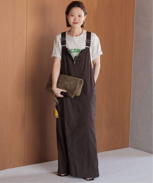 SLOBE IENA（スローブイエナ）の「《WEB/一部店舗限定/追加2》アイラインジャンパースカート（ワンピース・レディース・チャコールグレー・FREE）」の12枚目の写真