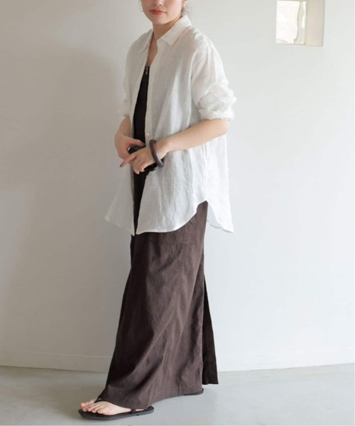 SLOBE IENA（スローブイエナ）の「《WEB/一部店舗限定/追加2》アイラインジャンパースカート（ワンピース・レディース・チャコールグレー・FREE）」の22枚目の写真