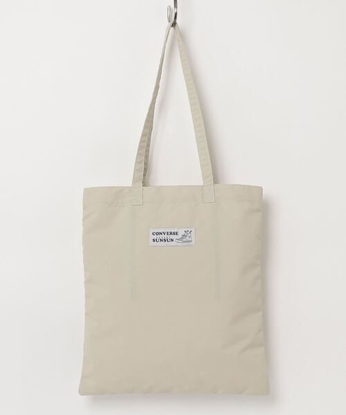 CONVERSE（コンバース）の「【CONVERSE/コンバース】CV SUNSUN FLAT TOTE BAG　コラボバッグ（トートバッグ・メンズ・ブラック/アイボリー/ピンク/ブルー/イエロー・FREE）」の6枚目の写真