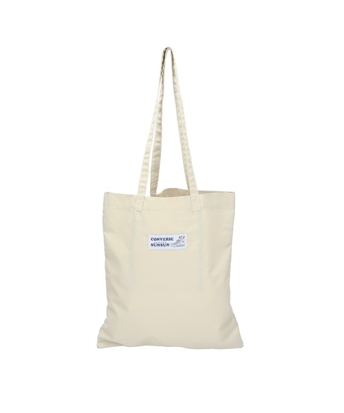 CONVERSE（コンバース）の「【CONVERSE/コンバース】CV SUNSUN FLAT TOTE BAG　コラボバッグ（トートバッグ・メンズ・ブラック/アイボリー/ピンク/ブルー/イエロー・FREE）」の16枚目の写真