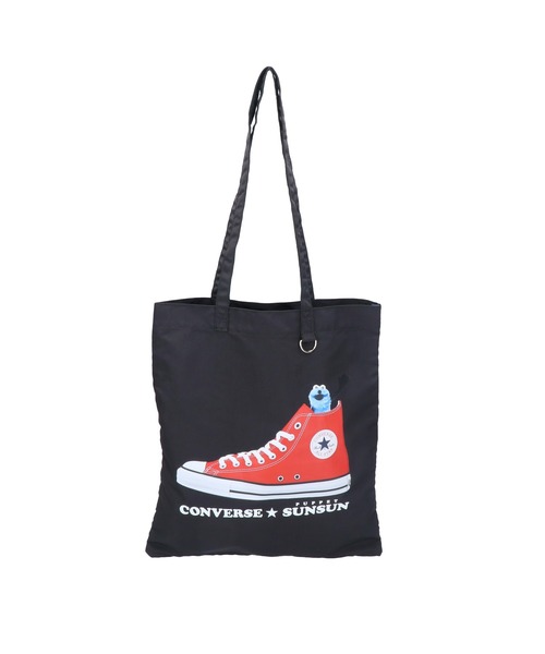 CONVERSE（コンバース）の「【CONVERSE/コンバース】CV SUNSUN FLAT TOTE BAG　コラボバッグ（トートバッグ・メンズ・ブラック/アイボリー/ピンク/ブルー/イエロー・FREE）」の17枚目の写真