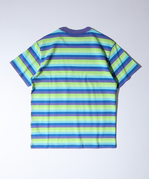 ODD FUTURE（オッドフューチャー）の「Odd Future 刺繍ロゴ ボーダーTシャツ（Tシャツ/カットソー・メンズ・パープル/レインボー/ブルーパープル/レッド/グレー/ホワイト×ブルー・M/L/S/XL）」の19枚目の写真