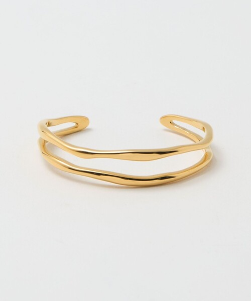 green label relaxing（グリーンレーベルリラクシング）の「ダブル ライン バングル（バングル/リストバンド・レディース・ゴールド/シルバー・FREE）」の4枚目の写真