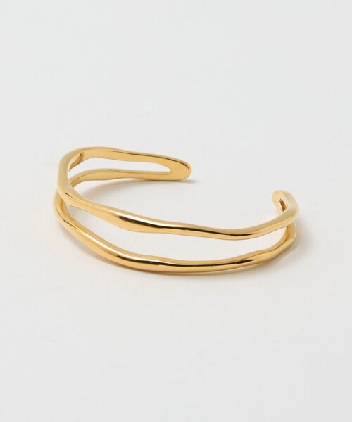 green label relaxing（グリーンレーベルリラクシング）の「ダブル ライン バングル（バングル/リストバンド・レディース・ゴールド/シルバー・FREE）」の6枚目の写真