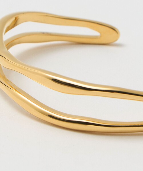 green label relaxing（グリーンレーベルリラクシング）の「ダブル ライン バングル（バングル/リストバンド・レディース・ゴールド/シルバー・FREE）」の7枚目の写真
