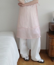 BEADS SHEER MIDI SKIRT