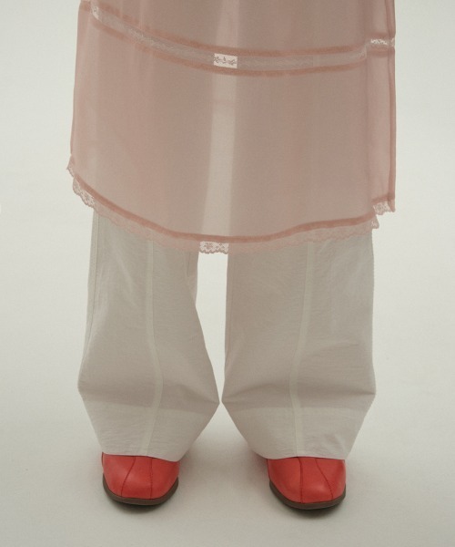 clor(クロル)の「BEADS SHEER MIDI SKIRT(スカート・レディース・ホワイト/ピンク/ブラック・ONE SIZE)」の15枚目の写真