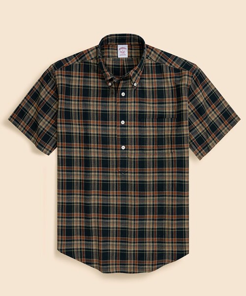 BROOKS BROTHERS(ブルックスブラザーズ)の「コットン マドラスチェック ショートスリーブ プルオーバーシャツ(シャツ/ブラウス・メンズ・グリーン/ネイビー・X-LARGE/LARGE/MEDIUM)」の2枚目の写真