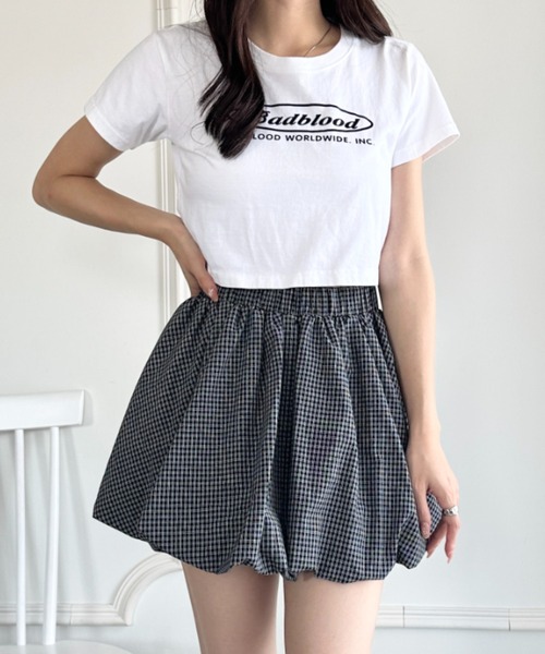 wears(ウェアーズ)の「インパン付き チェック柄バルーンミニスカート(スカート・レディース・ブルー/ブラック/アイボリー・FREE)」の21枚目の写真
