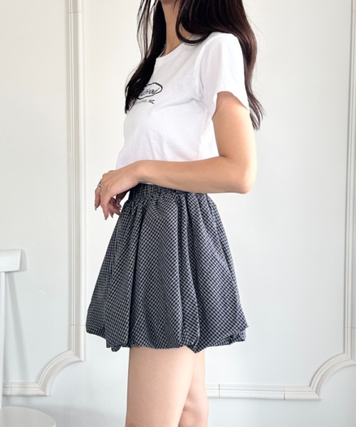 wears(ウェアーズ)の「インパン付き チェック柄バルーンミニスカート(スカート・レディース・ブルー/ブラック/アイボリー・FREE)」の22枚目の写真