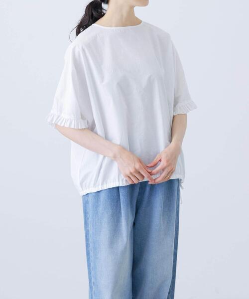 かぐれ　新品　今季　2025春夏　薄手　半袖　フリルスリーブプルオーバー かぐれ 新品 今季 2025春夏 薄手 半袖 フリルスリーブプル