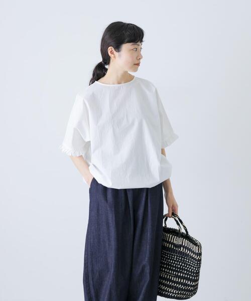 かぐれ　フリルスリーブプルオーバー ブラック かぐれ フリルスリーブプルオーバー ブラック フリルスリーブ