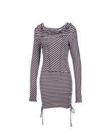 【大人気★】Jaded London フード付きストライプミニドレス Jaded London ミニドレス - Dark Grey | REVOLVE