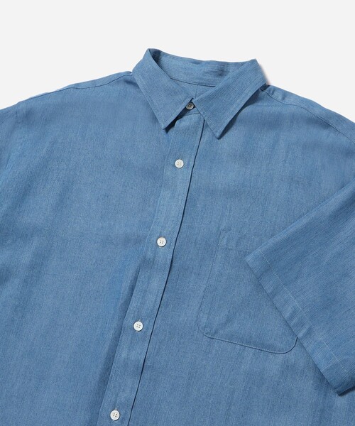 Saturdays NYC（サタデーズ ニューヨークシティ ）の「Luca Chambray SS Shirt（シャツ/ブラウス・メンズ・ブルー・L/M/S）」の10枚目の写真