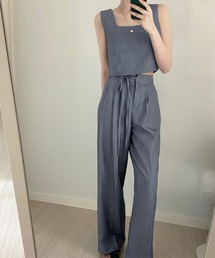 ReRe（リリ）の「セットアップスクエアネック&ロングパンツ（セットアップ）」