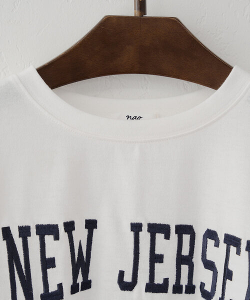 NAO（ナオ）の「【NAO】後ギャザードルマンTシャツ（Tシャツ/カットソー・レディース・アイボリー/スミクロ/ボルドー・FREE）」の17枚目の写真