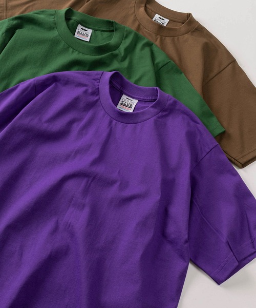 PRO CLUB (プロクラブ)の「【86】【PROCLUB/プロクラブ】6.5OZ ヘビーウェイト クルーネック 半袖Tシャツ/ユニセックス/コンパクトTシャツ(Tシャツ/カットソー・メンズ・ブラック/ホワイト/ベージュ/パープル/グレー/ブラウン/ブルー/グリーン・M/L/XL/S)」の8枚目の写真