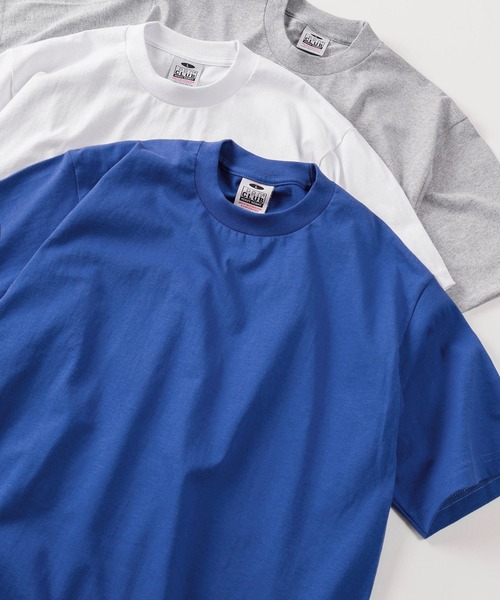 PRO CLUB (プロクラブ)の「【86】【PROCLUB/プロクラブ】6.5OZ ヘビーウェイト クルーネック 半袖Tシャツ/ユニセックス/コンパクトTシャツ(Tシャツ/カットソー・メンズ・ブラック/ホワイト/ベージュ/パープル/グレー/ブラウン/ブルー/グリーン・M/L/XL/S)」の7枚目の写真