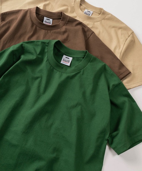 PRO CLUB (プロクラブ)の「【86】【PROCLUB/プロクラブ】6.5OZ ヘビーウェイト クルーネック 半袖Tシャツ/ユニセックス/コンパクトTシャツ(Tシャツ/カットソー・メンズ・ブラック/ホワイト/ベージュ/パープル/グレー/ブラウン/ブルー/グリーン・M/L/XL/S)」の6枚目の写真
