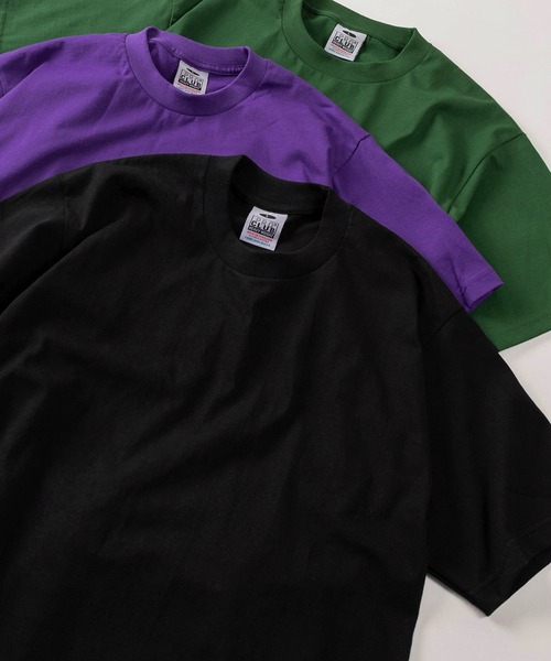 PRO CLUB (プロクラブ)の「【86】【PROCLUB/プロクラブ】6.5OZ ヘビーウェイト クルーネック 半袖Tシャツ/ユニセックス/コンパクトTシャツ(Tシャツ/カットソー・メンズ・ブラック/ホワイト/ベージュ/パープル/グレー/ブラウン/ブルー/グリーン・M/L/XL/S)」の3枚目の写真