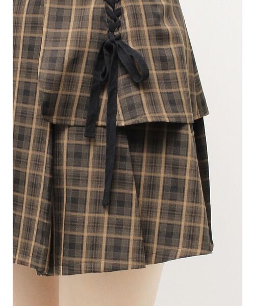 CALNAMUR（カルナムール）の「レースアップタックミニスカート（スカート・レディース・その他1/グレー・SMALL/MEDIUM）」の14枚目の写真