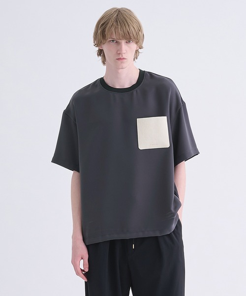 CULLNI】別注 Sugoku Suzushii Leather Pocket S/S TEE（Tシャツ