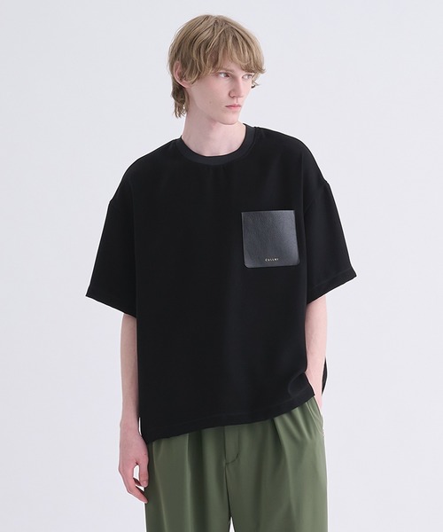 T*K様 CULLNI  LEATHER シャツ CULLNI】別注 Sugoku Suzushii Leather Pocket S/S TEE（Tシャツ