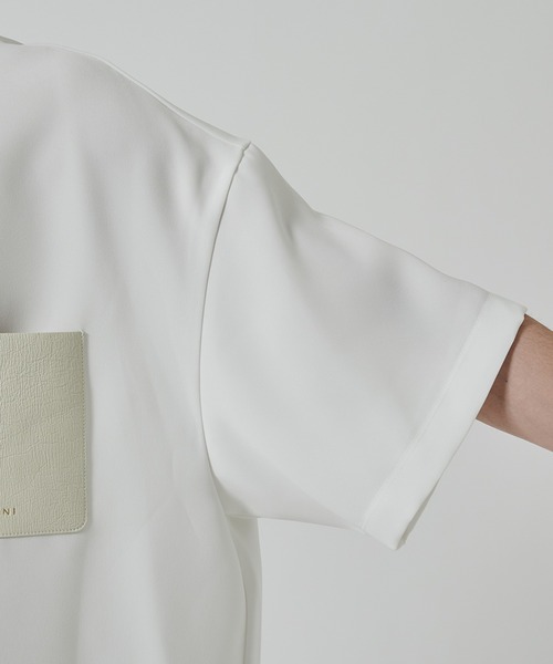 CULLNI（クルニ）の「【CULLNI】別注 Sugoku Suzushii Leather Pocket S/S TEE（Tシャツ/カットソー・メンズ・ブラック/ダークグレー/ホワイト・1/2）」の16枚目の写真