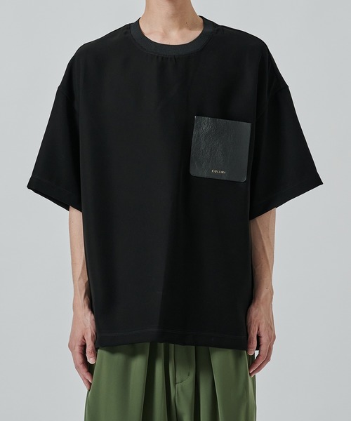 【タグ付き新品/定価3.6万】CULLNI/クルニ 24SS ポケットシャツ CULLNI】別注 Sugoku Suzushii Leather Pocket S/S Shirts