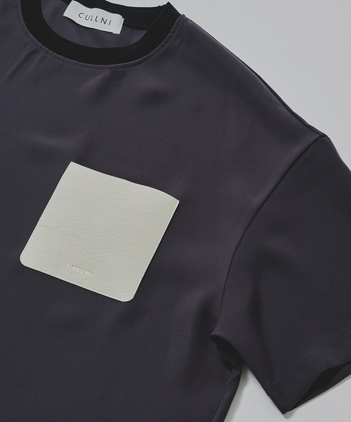 T*K様 CULLNI  LEATHER シャツ CULLNI】別注 Sugoku Suzushii Leather Pocket S/S TEE（Tシャツ