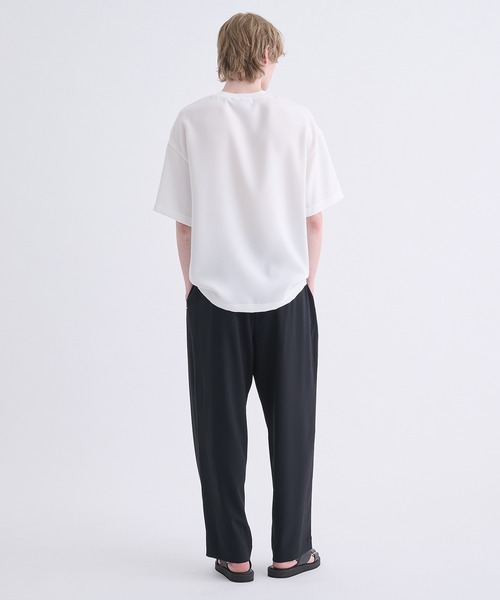 CULENI ブラック レザー トレーナー クルニ CULLNI トレーナー スウェット Logo Embroidery Pullover メンズ