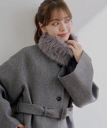 Chico | 【ZOZO限定/REVIVAL】ファー取り外しケープコート(その他アウター)