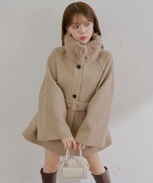 Chico | 【ZOZO限定/REVIVAL】ファー取り外しケープコート(その他アウター)