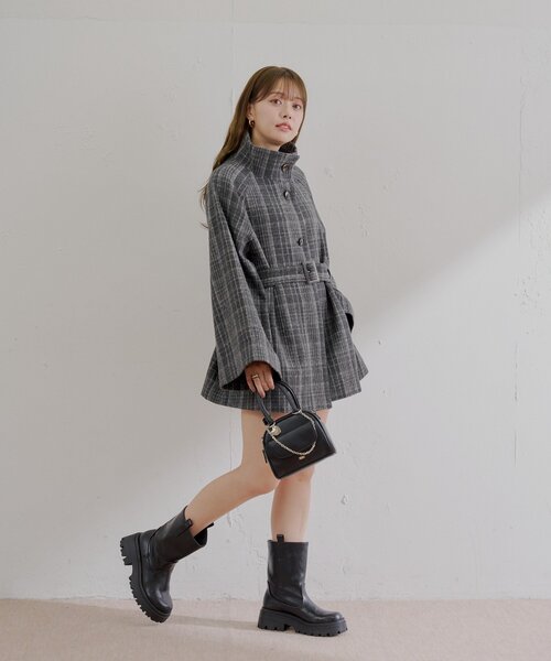 WEB限定/REVIVAL】ファー取り外しケープコート（その他アウター