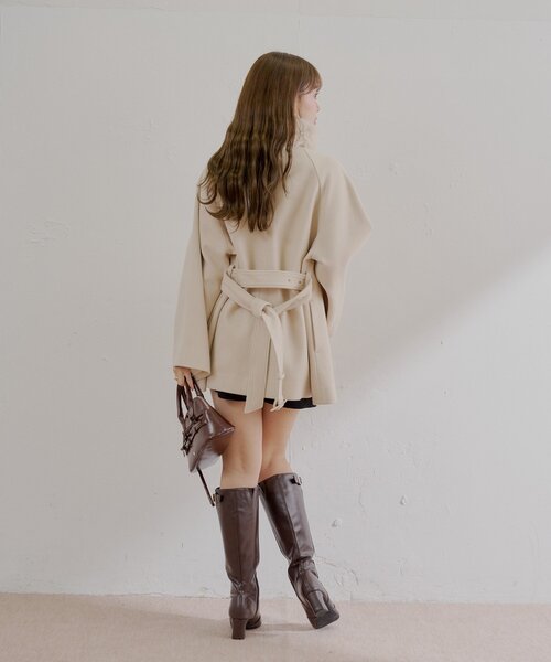 WEB限定/REVIVAL】ファー取り外しケープコート（その他アウター