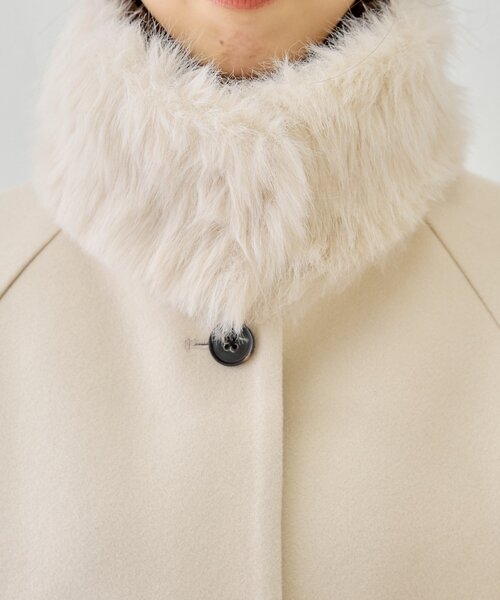 セール】【WEB限定/REVIVAL】ファー取り外しケープコート（その他