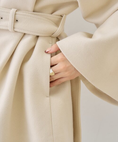 セール】【WEB限定/REVIVAL】ファー取り外しケープコート（その他