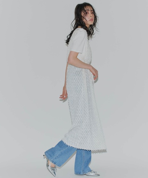 Narcissus(ナルシス)の「【SINN】3WAYロングジレワンピース 前後着用可能 ワンピース ロングジレ(ワンピース・レディース・ホワイト/ブラック・FREE)」の3枚目の写真
