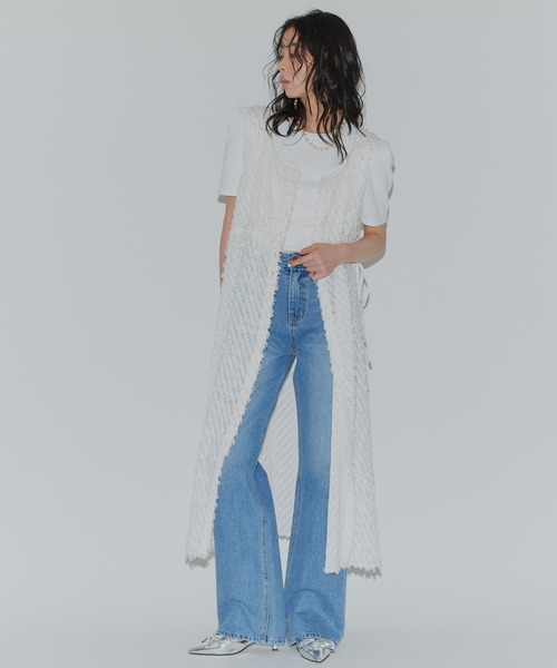 Narcissus(ナルシス)の「【SINN】3WAYロングジレワンピース 前後着用可能 ワンピース ロングジレ(ワンピース・レディース・ホワイト/ブラック・FREE)」の5枚目の写真