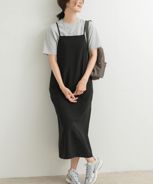 URBAN RESEARCH DOORS(アーバンリサーチドアーズ)の「ストレートキャミワンピース(ワンピース・レディース・チャコールグレー/ブラック/イエロー系その他・MEDIUM)」の5枚目の写真