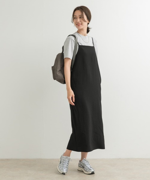 URBAN RESEARCH DOORS(アーバンリサーチドアーズ)の「ストレートキャミワンピース(ワンピース・レディース・チャコールグレー/ブラック/イエロー系その他・MEDIUM)」の8枚目の写真