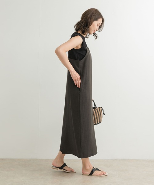 URBAN RESEARCH DOORS(アーバンリサーチドアーズ)の「ストレートキャミワンピース(ワンピース・レディース・チャコールグレー/ブラック/イエロー系その他・MEDIUM)」の15枚目の写真