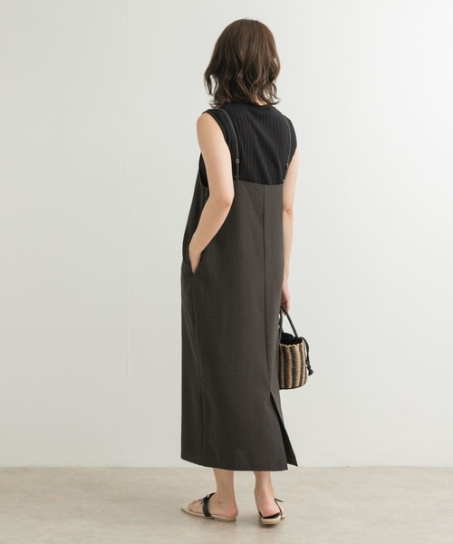 URBAN RESEARCH DOORS(アーバンリサーチドアーズ)の「ストレートキャミワンピース(ワンピース・レディース・チャコールグレー/ブラック/イエロー系その他・MEDIUM)」の17枚目の写真