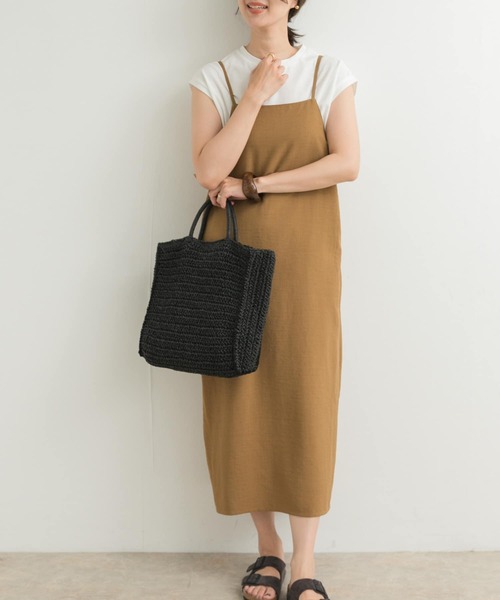 URBAN RESEARCH DOORS(アーバンリサーチドアーズ)の「ストレートキャミワンピース(ワンピース・レディース・チャコールグレー/ブラック/イエロー系その他・MEDIUM)」の19枚目の写真